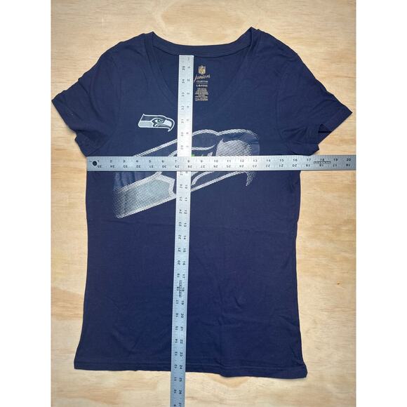 NFL Juniors Seahawks blue shirt 100% cotton size L - Picture 5 of 5
